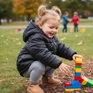Tag Black Hooded Lightweight Mid-Season Quilted Puffer Jacket 24 Months
